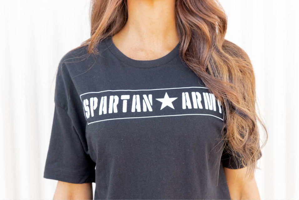 Cropped Spartan Army Shirt
